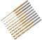 sourcing map 10Pcs Mini Twist Drill Bit Set 0.6/0.8/1/1.2/1.4/1.5/1.6/1.8/2/2.2mm Dia Micro Engraving Drill Bits, High-Speed Steel 2.35mm Shank Titanium Coated for DIY Resin, Wood, Amber