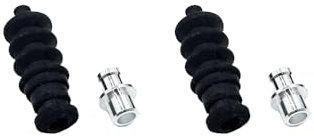 URIMPAVIDO 2 Stück 37 mm RC Boot wasserdichte Schubstange Gummidichtung Faltenbalg mit Aluminiumhalterung für RC Boot Schiff DIY Modell Spielzeug Teile