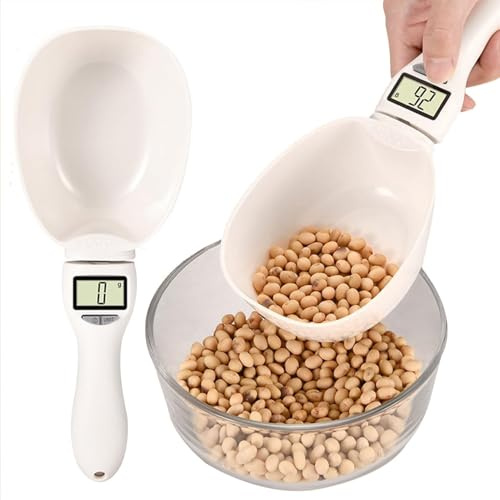 Cucchiaio Dosatore Digitale, Materiale per Uso Alimentare, Design con Schermo LCD Trasparente, Misurazione Accurata, Bilancia per Alimenti, per Pasti Giornalieri (gamma 1-800 g)