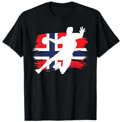 Handball Norwegen Trikot Handballspieler Handballspiel T-Shirt
