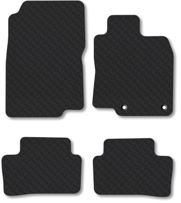Renault Kadjar (2015-2022) 5mm Rubber Car Mats | Heavy Duty Rubber Tailored Fit Floor Mats Full Coverage Durable Waterproof Accessories Easy Clean Anti Slip Made in the UK