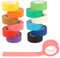 KILDOWS 12 Rollos Cinta Adhesiva Colores, 25mm x 13m Cinta de Enmascarar Colores Cinta Carrocero Papel Cinta de Pintura Decorativa para Niños Manualidades Pintar Álbum de Recortes Decoración