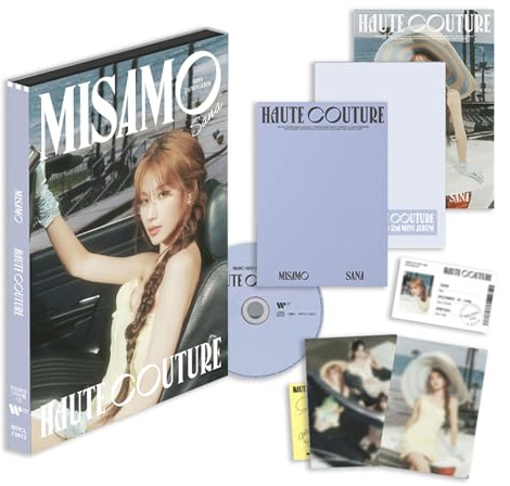 MISAMO - Japan 2nd Mini Album Haute Couture Limited Member Edition - SANA Ver. Outcase + Booklet Postcard + ID Card + Trading Card + 5 Extra Photocards