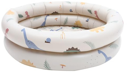 Toddmomy Piscina Infantil Inflable De PVC con Diseño De Dinosaurio Pequeña Redonda y Portátil para Niño Niña para Interior y Exterior Verano