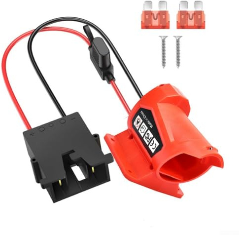Aprilsunnyzone Adapter for M12 12V Lithium Ion Battery Suitable for High Power Toy Cars and DIY Electronics with Reliable Locking and Plastic Housing