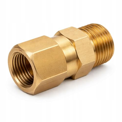 Rosfix Adapter M22x1,5 auf M18 Messing Kompatibel mit Kärcher HD HDS