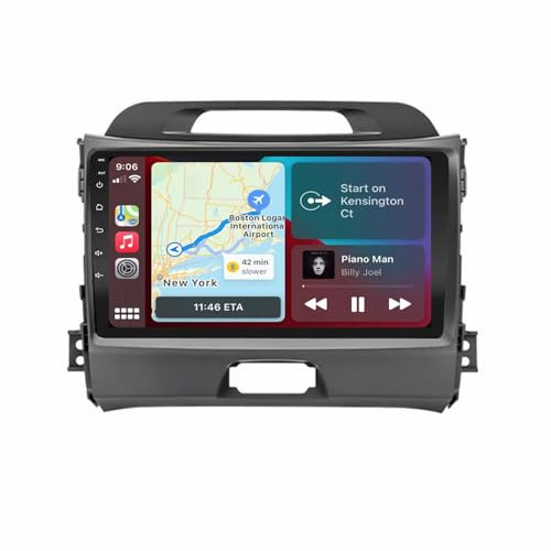 Car Radio per KIA Sportage 2011-2015 9 Pollici Android 15 Lettore Multimediale Wireless Carplay Android Auto Per, 4 Core 4G+64G