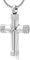 Minicremation Rope Winding Cross Cremation Ashes Urn Pendant Necklace Memorial Keepsake Jewelry Lord’s Prayer Cross Ashes Necklaces, One Size, Stainless Steel, No Gemstone