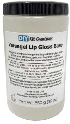 DIY Kit Creations Versagel ME 750 Lipgloss-Gelbasis, klar, vegan, 850 g
