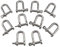 OTOTEC 10 Stück 4 mm D-Ring Bogen Schäkel Klettern Fallschirmschnur Schnalle U Schrauben Pin Set