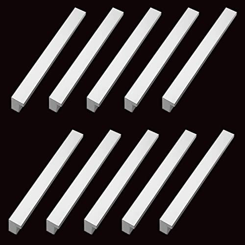 Qrity 10 Piezas Tiradores Armarios Plata 96 mm Aleación de Aluminio Tiradores Cocina Tiradores Muebles Tiradores Cajones