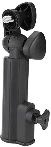 Keenso Umbrella Stand, Push Trolley Umbrella Holder Plastic Stand Pull Clamp Mount Cart Black clicgear