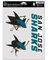 Wincraft San Jose Sharks Multi-Use NHL Aufkleber-Set (3 STK.)