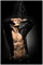 Wallario Glasbild Sexy Mann unter der Dusche - 60 x 90 cm Wandbilder Glas in Premium-Qualität: Brillante Farben, freischwebende Optik