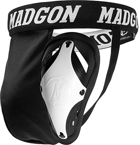 MADGON Premium Tiefschutz Herren Kampfsport, Suspensorium mit Bester Passform und elastischem Hüftband