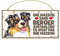 BERGER AUSTRALIEN (07) Affiche Decoration Murale. Panneau Bois. Inscription avec votre animal préféré. Panneau Decoratif pour votre maison. Pancarte avec un chien.