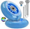 OTFAITP Blitz-Hinterrad, 80 mm x 24 mm, M8 x 65 mm, Schrauben-Sets für faltbares Mikro-Mini-3-Rad-Kinder-Roller, Kickboard, Achse, Reparaturwerkzeug (blau)