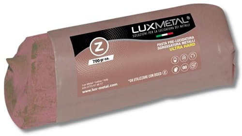 Lux Metal Polierpaste Braun 700 g Grob Schleifpaste Für Spiegelnden Glanz Und Kratzerentfernung Auf Edelstahl, Aluminium, Messing, Chrom, Holz Marmor und Weitere Metall Ideal Zum Polieren von Messern