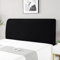 Stretch Kopfteilbezug für Bett - Dehnbare Saubdichte Schutzhülle, Husse, Abdeckung Cover für Gepolsterte Schlafzimmer Kopfteil, 190-210cm Schwarz