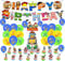 Birthday Decorations Toy Story Balloons Happy Birthday Banner Cake Decorations Cupcake Toppers for Kids Toy Story Theme Birthday Party Decorations