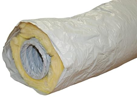 Gaine PVC isolée pour VMC - Diamètre 80mm - Longueur 6m - ep. 50mm