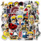 50 Stück Naruto Aufkleber für Wasserflaschen Laptop Skateboard Telefon Auto Fahrrad Helm Schlafzimmer Wanddekoration japanischer Ninja Anime Aufkleber aus Vinyl für Teenager und Kinder
