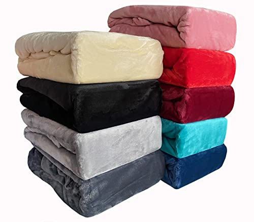 Winter Spannbettlaken Bettlaken Teddy Plüsch Weich Warme Flausch Kuschelig Fleece Cashmere Touch, Größe:2er Pack 90x200 cm - 100x200 cm, Farbe:Rot