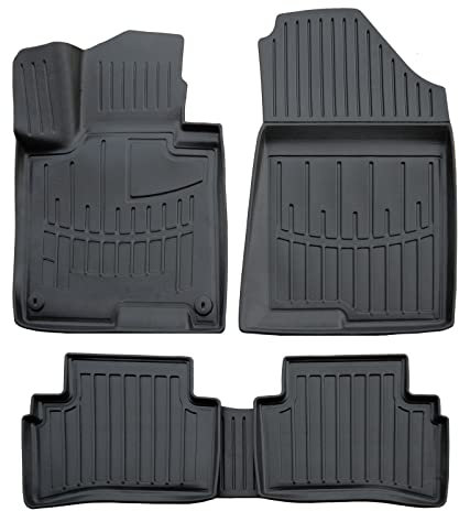 J&J AUTOMOTIVE | 3D TPE Gummifußmatten Gummimatten Passend Für Sportage (NQ5) ab 2021, Anti-Rutsch, Abwaschbar, Allwetter, Hohes Rand, 5-TLG