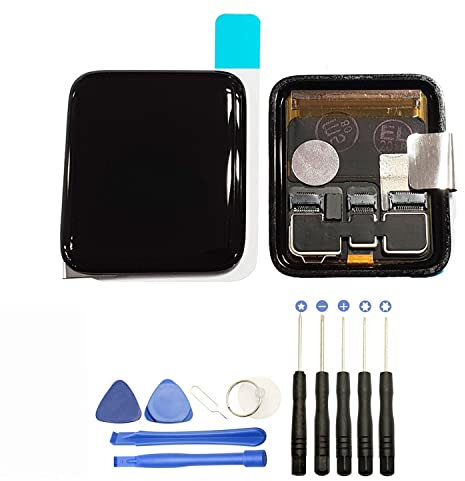 JUANIO Pantalla Completa Compatible con Apple Watch Series 3 42mm + Herramientas
