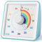 LIORQUE Visual Timer for Kids, 60 Minute Visual Countdown Timer for Classroom Teaching Cooking, Kids Time Management Tools with Silent Operation & Rainbow Pattern Design