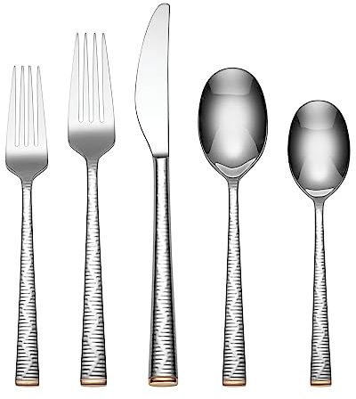 Lenox Blue Bay Flatware Piece Set, 20 Count, Metallic