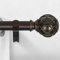 HTZON Bronze-Gardinenstangen, 71,1 bis 121,9 cm, verstellbare Gardinenstange, Netzstruktur, Fenstervorhangstangen, Bauernhaus, rustikal, robuste Gardinenstangen, dekorative einzelne Gardinenstangen,