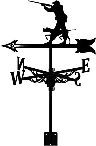 Windfahne Wetterfahne Praktische Wetterfahne Gusseisen Bauernhof Szene Wetterfahne mit Anti-Rost-Beschichtung Windfahne Windrichtungsanzeige für Outdoor Garten Dach Paddock Dekoration (