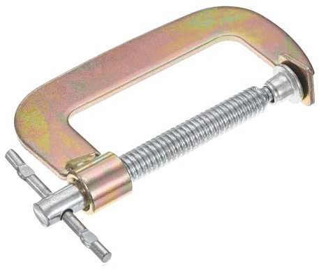 uxcell 3 Inch Malleable Iron C-Clamp for Woodworking Welding Building Household Mount