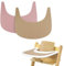 LLHQAMT Mantel individual para silla alta, 2 piezas, duradero, de silicona, accesorios de silla alta para Tripp Trapp, adecuado para bandeja silla alta para Tripp Trapp (Caqui/Rosa)