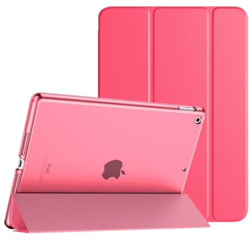 TiMOVO for iPad 10.2 Case iPad 9th Generation 2021/ iPad 8th Generation 2020/ iPad 7th Generation 2019 Case,Slim Translucent Hard PC Protective Smart Cover with Stand for iPad 10.2 Inch, Peach Pink
