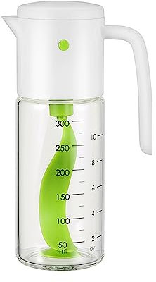 Bottiglie per condimenti per insalata, 300 ml, in plastica, shaker per insalata, vinaigrette, per conservare succhi di frutta, ketchup, 6,5 x 19 cm