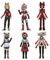 Jilijia Hazbin Hotelfigur Alastor/Charlie Morningstar/Vaggie/Angel Dust Anime Figur Q Version Modell Statue Ornamente Tortenaufsatz 6 Stück/Set