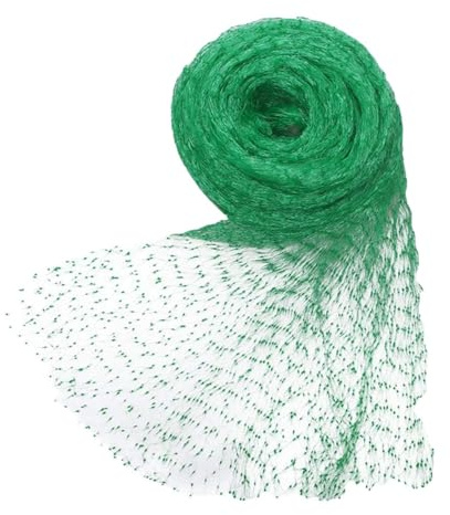 Hrlace Vogelnetz Grün Premium Nylon Vogelschutznetz-Feinmaschiges (15x15mm) Starke Teichnetz Gartennetz Pflanzennetz Baumnetz Obstschutz zum Schutz von Pflanzen, Obst, Blumen, Gemüse 2x5m