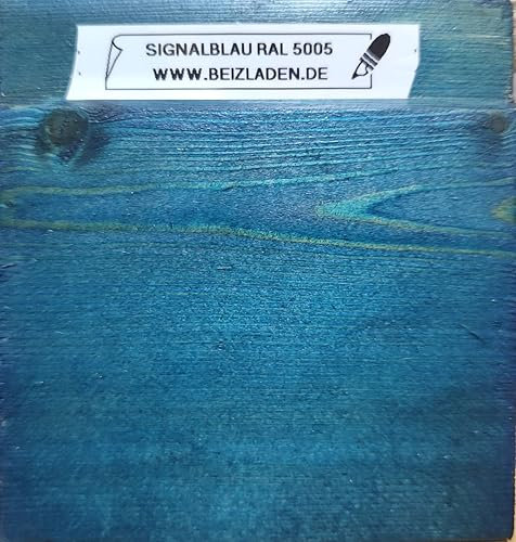 Beize, Holzbeize, Wasserbeize signalblau RAL 5005 (signalblau, 100 ml)