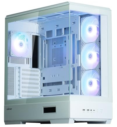 Boitier PC panoramique Moyen Tour Zalman P50 DS (Blanc)