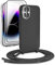 DiDaDi Handykette für iPhone 16, Handyband Kompatibel mit iPhone Hülle mit Band Handyhülle für Smartphone zum Umhängen Schutzhülle mit Kordel Silikon Case (Schwarz, iPhone 16)