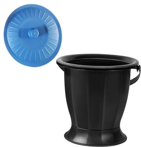 NULYLU Tragbarer Urinal Mit Deckel Aus Kunststoff Unisex-nachttopf Für Camping Und Haushalt Spucknapf Für Schlafzimmer Rutschfeste Basis Für Stabilität Und