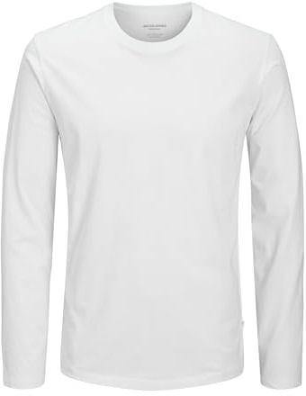 JACK & JONES Male Langarm-T-Shirt Einfarbig Langarm-T-Shirt