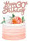 Anemowind 3Pcs 30th Happy Cake Toppers 30 and Happy Cake Toppers for Happy 30th Birthday Cheers to 30 Party Decorations 30 Anniversary Birthday Cake Decorations Supplies(Rose gold)
