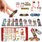 Finger Skateboard Adventskalender,Weihnachts Countdown Kalender,24 Tages Fingerboard Skate Spielzeug,Finger Skateboard Adventskalender,Fingerspitzen Bewegungs Skate Spielzeug Für Kinder,Erwachsene