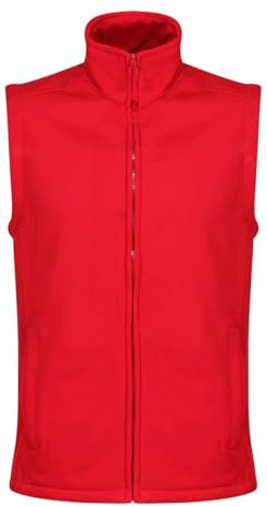 PROSTYLE SPORTS Men's Softshell Gilet Bodywarmer (UK, Alpha, L, Regular, Regular, Red)