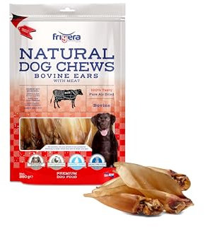 Frigera Oreilles avec Lobe 250g – Friandises Naturelles et Riches en protéines pour Chiens, sans Gluten ni céréales, Snacks de qualité sans additifs