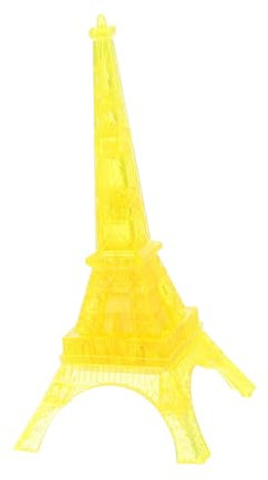 ibasenice Eiffelturm Kristall-Puzzle Transparente Bausteine Dekoratives Puzzle Aus Robustem Kunststoff