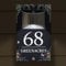 Custom Signs Solar Illuminated Modern Anthracite Grey House Number Sign 24cm x 14.5cm Flower Border Design